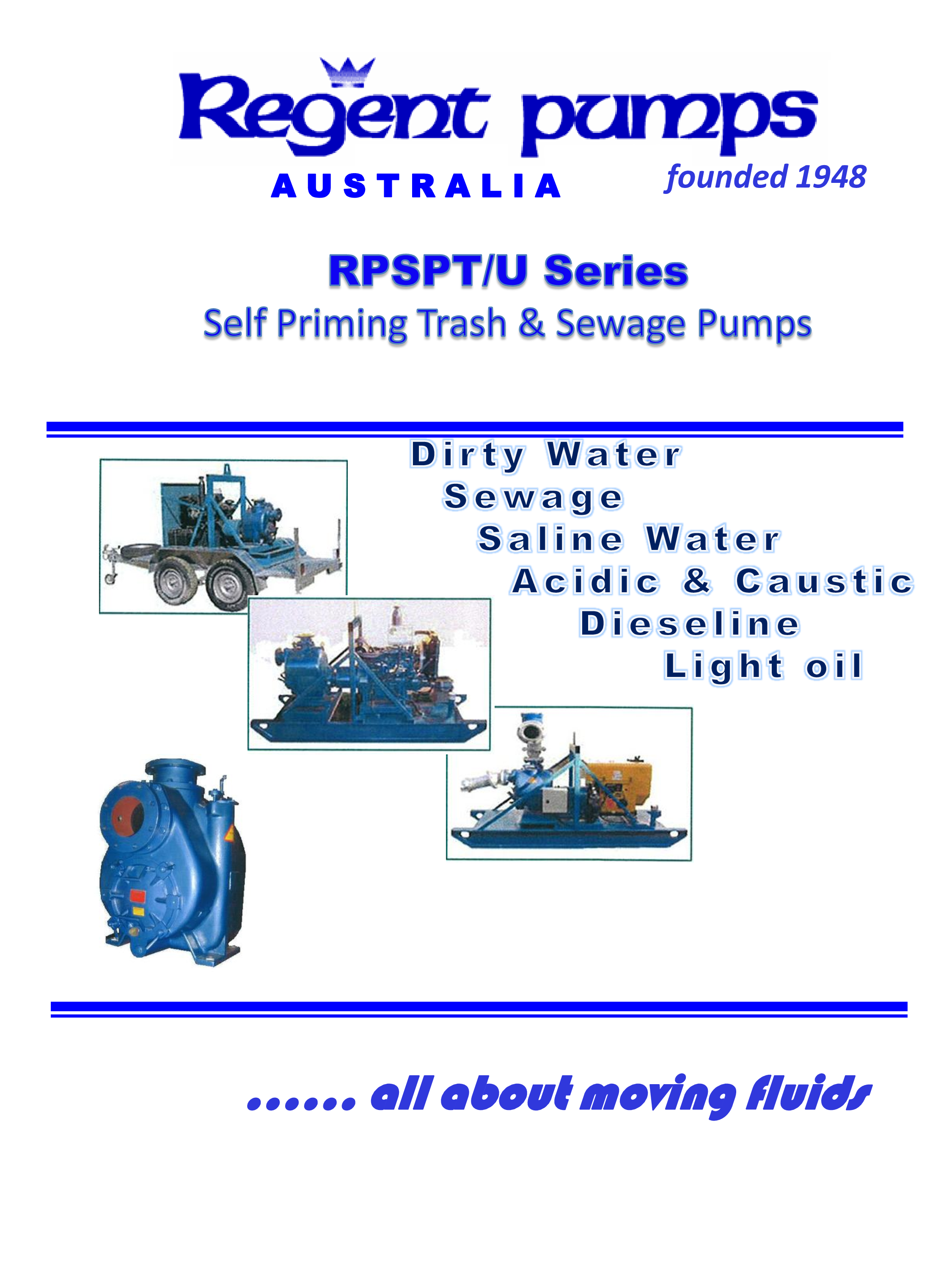 RPSPT  Series Self Priming  Trash and Sewage Pumps